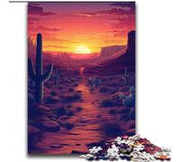2000 Piece Jigsaw Puzzles for Teenagers Sunset in The Desert for Age 14 Years And over Decompressing Intellectual Educational Toy Great Gift 70x100cm
