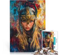 2000 Piece Jigsaw Puzzles for teenagers Valkyrie Warrior Portrait Difficult and Challenge 70x100cm A Work of Art for 14+