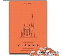 2000 Piece Jigsaw Puzzles for Teenagers Vienna Austria,Help The Brain Exercise Addictive Toys to Cultivate Patience Artists Collection,Fine Art 70x100cm