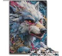 2000 Piece Jigsaw Puzzles for Teenagers Wolf Face Decompressing Intellectual Educational Toy Secret Santa Gifts 70x100cm