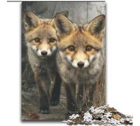 2000 Piece Jigsaw Puzzles Forest Fox,Decompressing Intellectual Educational Toy Educational Game for Birthday,Chrismas 70x100cm