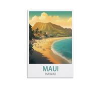 2000 Piece Jigsaw Puzzles，Maui Hawaii Posters Challenging Puzzles, Puzzle Game for The Whole for Women, Gifts for Men, 100x70CM