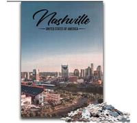 2000 Piece Jigsaw Puzzles Nashville, for Ages 14 And over Each Piece Is Unique - Fun And Challenging Game for The Whole Family Good Gift 70x100cm