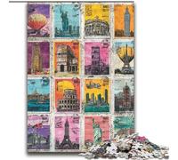 2000 Piece Jigsaw Puzzles Paris Collage Challenging Game And Family Play for Is Ideal As A Gift for The Whole Family 70x100cm