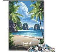 2000 Piece Jigsaw Puzzles Phuket Thailand Beach, for Ages 14 And over Each Piece Is Unique - Fun And Challenging Game for The Whole Family Good Gift 70x100cm