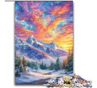 2000 Piece Jigsaw Puzzles Snowy Mountains Help The Brain Exercise Addictive Toys to Cultivate Patience Perfect Decoration 70x100cm
