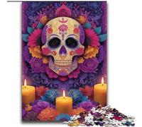 2000 Piece Jigsaw Puzzles Sugar Skull Woman Challenging Game And Family Play for Is Ideal As A Gift for The Whole Family 70x100cm
