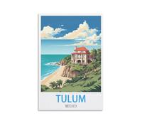 2000 Piece Jigsaw Puzzles,Tulum Mexico Posters Of paper Puzzles Suitable For Adults Children Families Stress Relief Puzzle Games 100x70cm