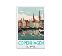2000 Piece Jigsaws，Copenhagen Denmark Posters Jigsaw Puzzle 2000 Pieces for Adults Kids Teens Large Families Puzzle Game 100x70cm