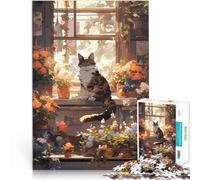 2000 Piece Jigsaws for Adults Anime Florist Sleeping Cat Pädagogisches Familienspiel Perfekte Dekoration70x100cm