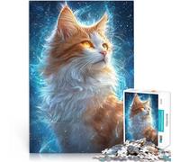 2000 Piece Jigsaws for Adults Cosmic Celestial Cat Made of cardboard,Suitable for ages 14 and up Educational toys Offered as gifts for the whole family。size:70x100cm/27.5x39.3inch