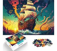 2000 Piece Jigsaws for Adults Puzzle “pirate ship colorful” Made of cardboard,for and 14 years and over Impossible game because it is ideal as a gift for the whole family。size:70x100cm/27.5x39.3inch