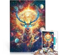 2000 Piece Jigsaws for Adults Puzzle “Star Deer” Made of cardboard，for 14+ Educational toy game challenge Birthday present。size：70x100cm/27.5x39.3inch