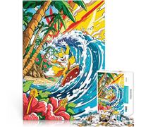 2000 Piece Jigsaws for Adults Puzzle Surfer Coyote Spielzeug Lernspiele Stressabbau Geburtstagsgeschenk, Geschenke, Wandkunst70x100cm