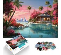 2000 Piece Jigsaws for Adults Puzzle “Tropical Getaways ” Made of cardboard，for age 14 years and over Beautiful design gameBeautiful design game Gifts Ideas。size：70x100cm/27.5x39.3inch
