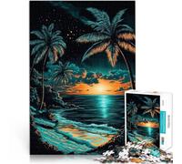 2000 Piece Jigsaws for Adults Puzzle Tropical Sunset Beach Crayon Scratch DIY-Spielzeug Geschenk zum Geburtstag70x100cm