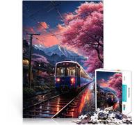 2000 Piece Jigsaws for Adults Sakura Sunset Express pädagogische Herausforderung Geeignet für die Schreibtischdekoration70x100cm