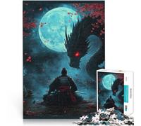 2000 Piece Jigsaws for Adults Samurai and Dragon Familienspiel zum Stressabbau, schwierige Herausforderung Eltern-Kind-Interaktion70x100cm