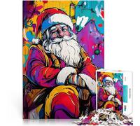 2000 Piece Jigsaws for Adults Santa Claus Graffiti Art Stressabbau-Spielzeug Tolle Geschenke und Spielzeuge70x100cm