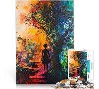 2000 Piece Jigsaws for Adults Silhouette of a Woman in a Colorful Made of cardboard，for age 14+ Tough challenge Great gift for gaming。size：70x100cm/27.5x39.3inch