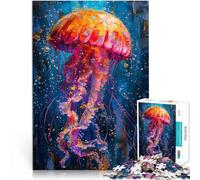 2000 Piece Jigsaws for Adults Squid in Paint Lernspielzeug für die ganze Familie mit passendem Poster und Quizblatt70x100cm