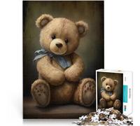 2000 Piece Jigsaws for Adults Teddy Bear Style 4 Herausforderndes Spielspielzeug Geburtstagsgeschenk, Geschenke, Wandkunst70x100cm