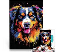 2000 Piece Jigsaws for teenagers Australian Shepherd Aussie Mustermontage mit vollständig ineinander greifenden, zufällig geformten Teilen70x100cm