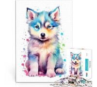 2000 Piece Jigsaws for teenagers Baby Siberian Husky Puppy Schwierig Schwer Tolle Geschenke und Spielzeuge70x100cm