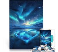 2000 Piece Jigsaws for teenagers Frozen Heart Aurora Borealis Präzisionsschnitt einzigartiges Herausforderungsspiel70x100cm