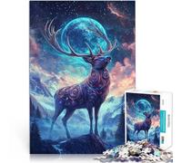 2000 Piece Jigsaws for teenagers Mystical Deer Under Starry Sky Präzisionsschnitt Geburtstagsgeschenk, Geschenke, Wandkunst70x100cm