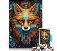 2000 Piece Jigsaws for teenagers Neon Tribe Fox Anspruchsvolles Spiel und Familienspaß Geburtstagsgeschenk70x100cm