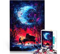 2000 Piece Jigsaws for teenagers Piano Under a Cosmic Moon Hands-on-Spiel Wanddekoration Einzigartige Geburtstags- und Weihnachtsgeschenke70x100cm