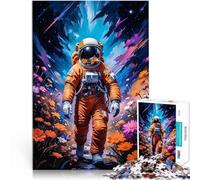 2000 Piece Jigsaws for teenagers Puzzle Astronaut in Flower Field Familienaktivität Verbessern Sie das Gedächtnis70x100cm