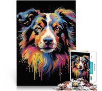 2000 Piece Jigsaws for teenagers Puzzle Australian Shepherd Aussie Quizspiel Tolles Geschenk für Spiele70x100cm