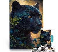 2000 Piece Jigsaws for teenagers Puzzle Black Tiger Gold Quiz game 70x100cm Suitable for desktop decoration for and 14 Years old