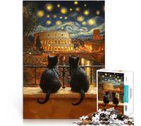 2000 Piece Jigsaws for teenagers Puzzle Cats And Colosseum Starry Night Hands-on-Spiel tolles Geschenk70x100cm