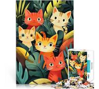 2000 Piece Jigsaws for teenagers Puzzle Cute Cats in Jungle Spielspielzeug Wanddekoration Einzigartige Geburtstags- und Weihnachtsgeschenke70x100cm