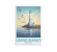 2000 Piece Jigsaws，Grand Marais Minnesotas Puzzle 2000 Pieces, Relaxing and Challenging Gift for Adults, Teens, Seniors 70x100CM