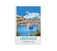 2000 Piece Jigsaws，Grenada Caribbean Sea Home Decor Birthday Party Gift Toy for Men Women Elders Seniors 70x100cm