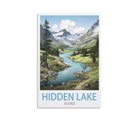2000 Piece Jigsaws，Hidden Lake Alaska Puzzle 2000 Pieces, Relaxing and Challenging Gift for Adults, Teens, Seniors 70x100cm