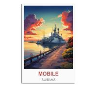 2000 Piece Jigsaws，Mobile Alabama Home Decor Birthday Party Gift Toy for Men Women Elders Seniors 70x100cm