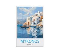 2000 Piece Jigsaws，Mykonos Greece Jigsaw Puzzle 2000 Pieces for Adults Kids Teens Large Families Puzzle Game 100x70cm