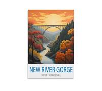 2000 Piece Jigsaws New River Gorge West Virginia 2000 Piece Jigsaw Puzzles for Adults - Challenging Brainteasing Adults Jigsaw Puzzle 100x70CM