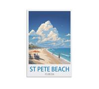 2000 Piece Jigsaws Puzzles for Adults St Pete Beach Florida Sustainable Puzzle for Teenagers Gifts, Classic Brain Challenge Jigsaw Puzzle, Difficult Challenging Game 100x70CM