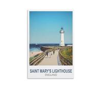 2000 Piece Jigsaws，Saint Mary's Lighthouse England Puzzle 2000 parts paper puzzle adult children learning toys family decompression game 100x70cm