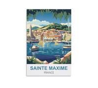 2000 Piece Jigsaws，Sainte Maxime France Jigsaws Puzzles 2000 Pieces Classic Jigsaws Educational Games Toys ， Best Gift for Adults and Kids 100x70cm