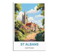 2000 Piece Jigsaws，St Albans Hertford Jigsaw Puzzle 2000 Pieces for Adults Kids Teens Large Families Puzzle Game 100x70cm
