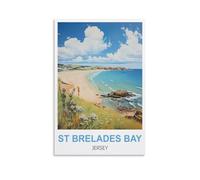 2000 Piece Jigsaws,St Brelades Bay Jersey Posters Puzzle Sets for Challenging Puzzle Game and Family Play 100x70CM