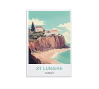 2000 Piece Jigsaws,St Lunaire France Jigsaw Puzzles 2000 Pieces for Adults Painting Puzzle 2000 Pieces DIY Challenging Puzzles for Adults 100x70cm