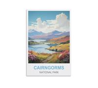 2000 Piece Jigsaws,Vintage Cairngorms Scotland Posters For Kids And Adults, Personalised Assembling Jigsaw Fun Game 100x70CM